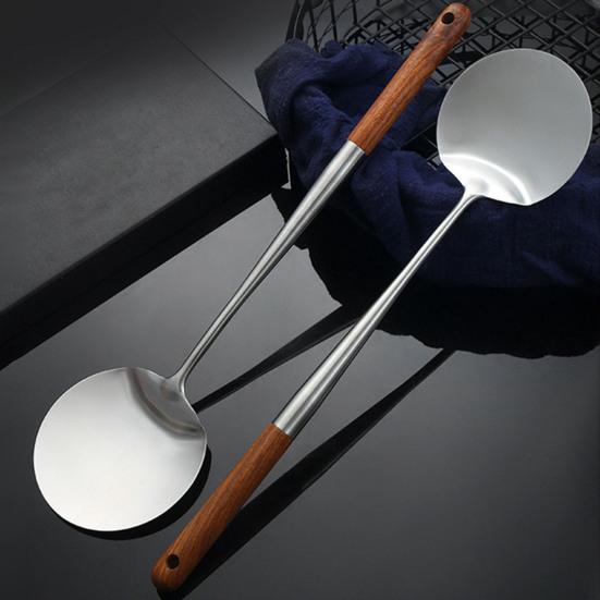 Лопатка для приготовления пищи с антипригарным покрытием, лопатка для приготовления пищи из нержавеющей стали с термостойкой ручкой, домашняя кухня