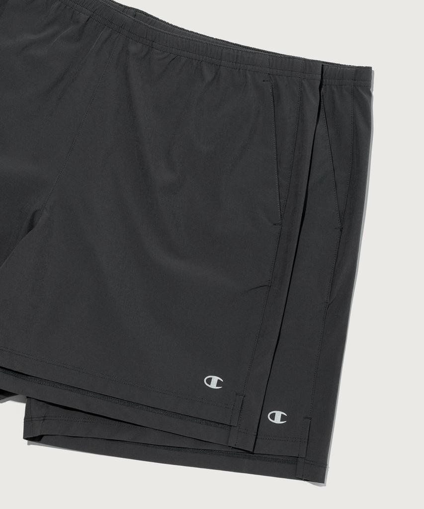 CHAMPION C-Logo Woven 7-Inch Shorts Charcoal