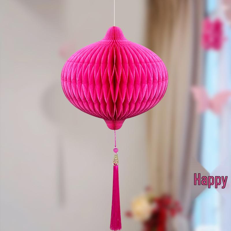 Набор для свадебного декора: Сотовые шары, Складные веера и Подвески «Двойное счастье» для комнаты жениха