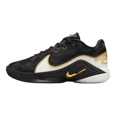 Кроссовки LeBron 22 GS Mogul Kids белые металлик-золото черные HV8616-100