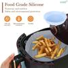 Air Fryer Silicone Liners Reusable Air Fryer Pan Silicone Basket Oven Baking Silicone Tray Airfryer Pot Pan Liner Pizza Mold