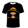 ONE PIECE Аниме Принт Мужская футболка Повседневные дышащие футболки Смешные мультяшные свободные футболки Футболки Уличные футболки больших размеров для мужчин