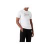 Emporio Armani EA7 Весна/Лето 23 Футболка с принтом букв, круглым вырезом, коротким рукавом, мужская, топ, Белый 3RPT20-PJM9Z-1100