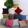 Solid Linen Sofa Waist Cushion Cover 40*40/45*45/30*50/50*50/55*55 Throw Pillowcase Office Home Decor Pillow Case