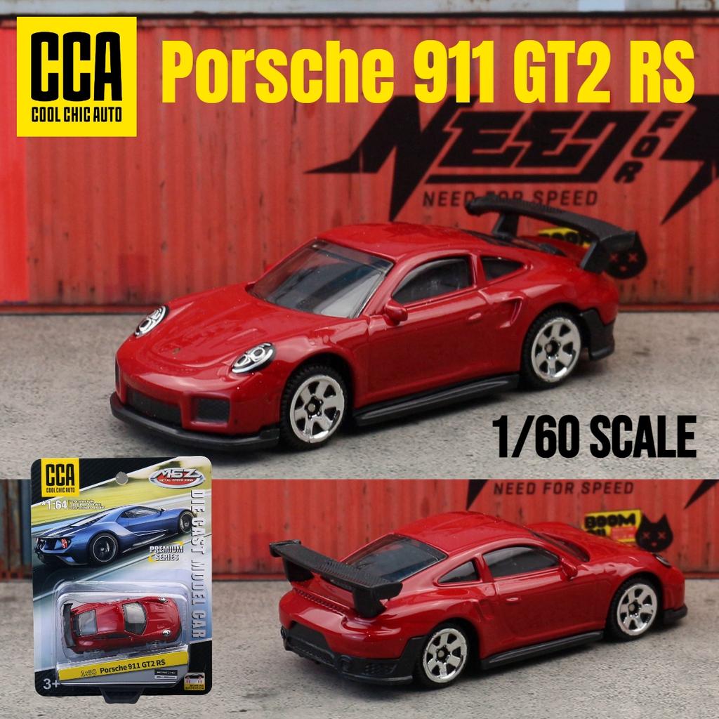 1/60 Porsche 911 GT2 RS Toy Car Model CCA MSZ 1:64 Diecast Miniature Free Wheels Collection Suitable for Hot Wheels Gift Kid