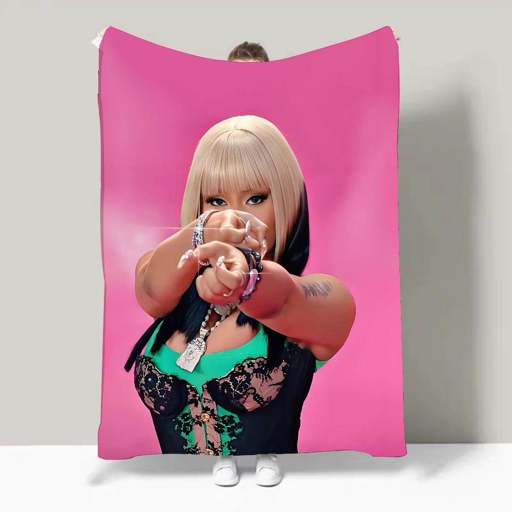 N-Nicki M-Minaj Рэпер Плед Идеальный Подарок Для Дивана Офиса Кровати Самолета Путешествий Сна Чтения Отдыха Кемпинга