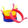 4Pcs Mould Non-stick Round Egg Rings Dual Handle Simple Operation Deformation Resistant Egg Ring Mould