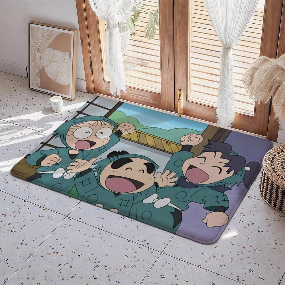 Anime N Nintama Rantarou Floor Mat Eco Flannel Doormat Non Slip Odorless Indoor Floor Rug Soft Short Plush Home Mat