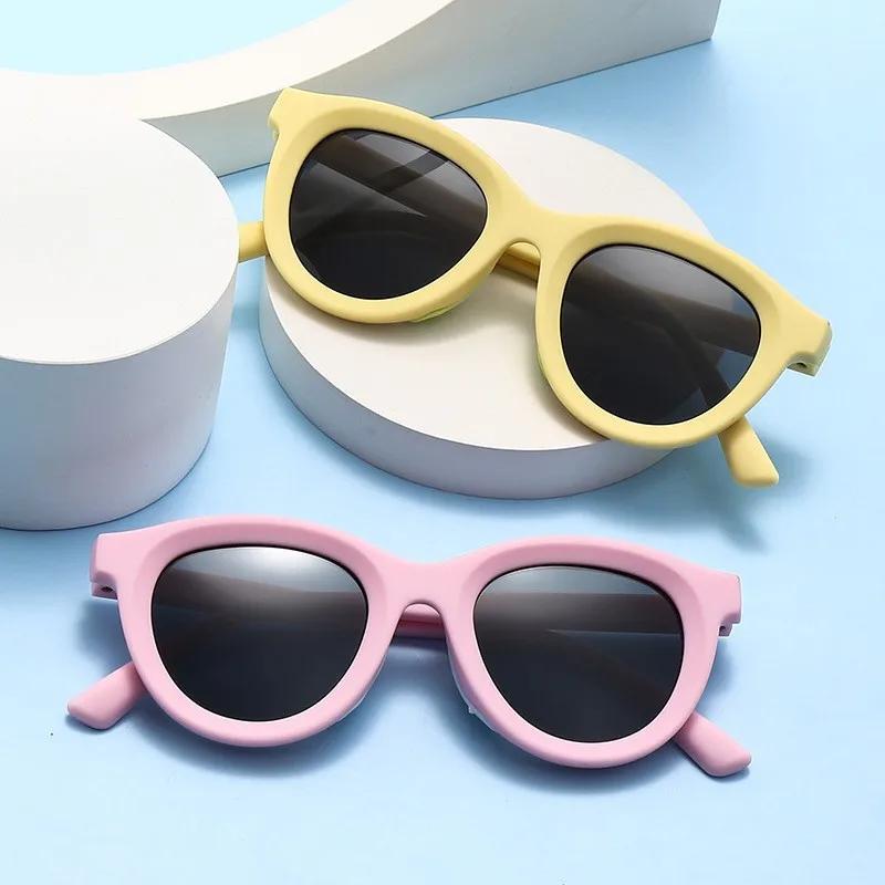 New Brand Kids Round Sunglasses Candy Color Boy Girls Sun Glasses UV400 Protection Eyewear Outdoor Sports Travel Po Prop