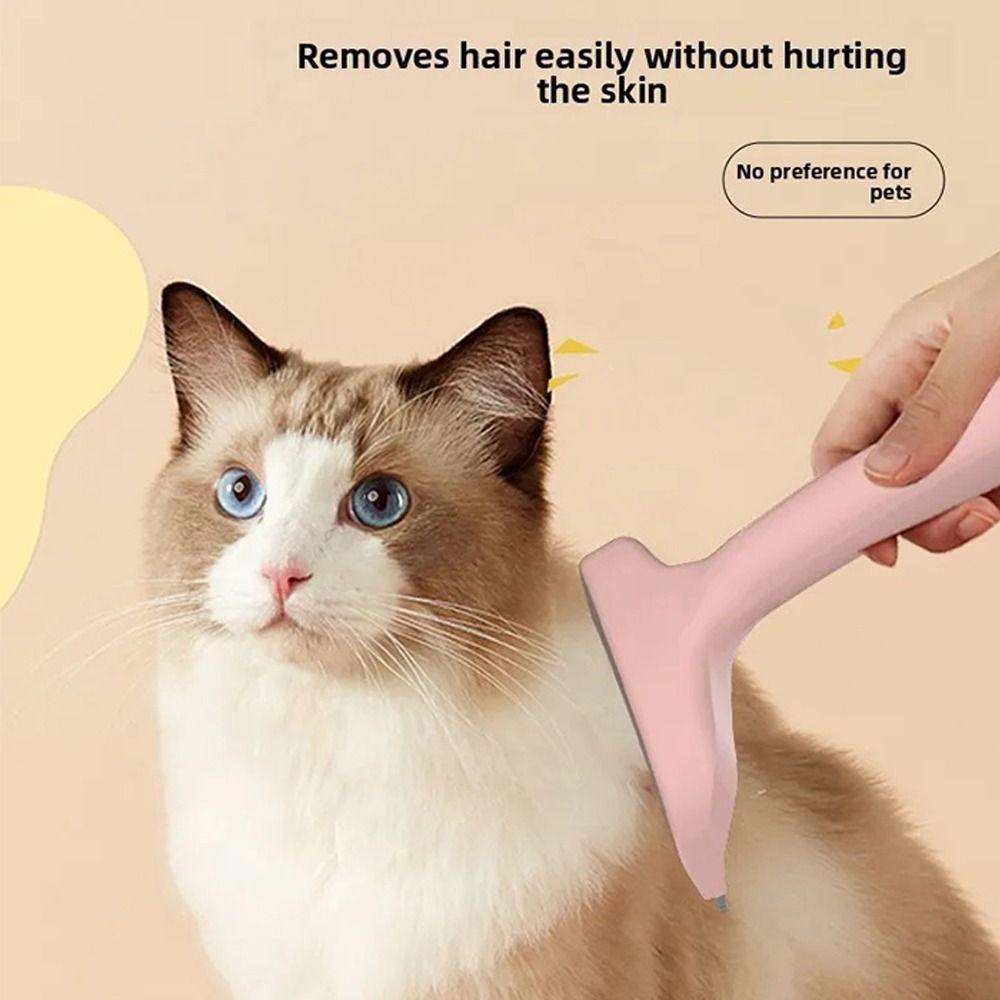 Plastic Tooth Dog Brushing Comb Arched Head Pet Hair Trimming for Pet Hair Care