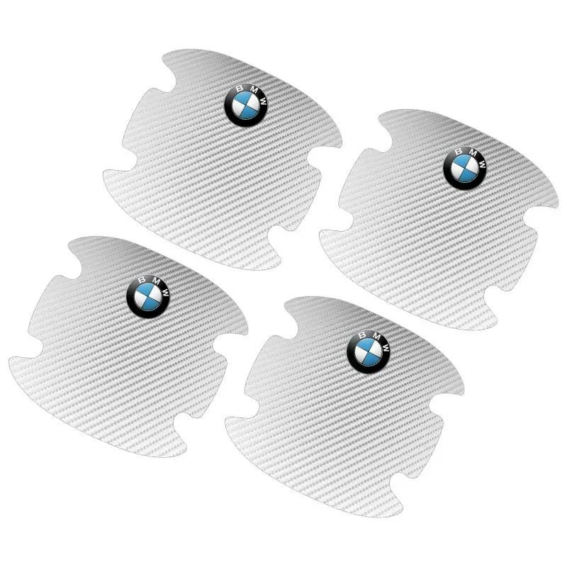 XXALI 1 4P/Set Car Door Handle Anti-scratch Sticker Carbon Fibre For BMW 320i 325i 320Li 325Li 330Li X7 X3 X4 X5 X6 E39 E60 E61 F10 f24