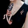 Wheat Ears Diamond Brooch Women'S Atmosphere Light Luxury Crystal Brooch Niche Premium Design Pin Accessories