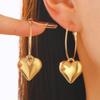 Trendy Three-Dimensional Exaggerated Heart Earrings for Women 