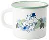 Fuji Enamel Moomin Flower Garden Mug, 7cm, Olive, MTH-7MG.2
