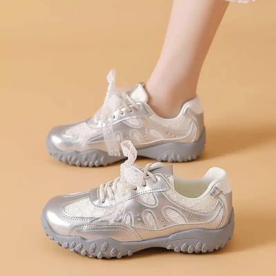 Легкие мокасины женская обувь платформа наряд серебристые высокие каблуки для женщин оригинальные женские лоферы кроссовки спортивные