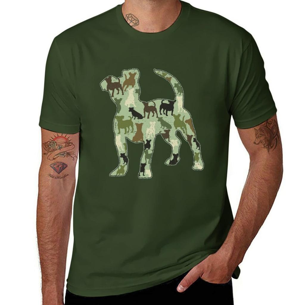 Новые футболки Jack Russell Camo для мальчиков, белые футболки, простые футболки, простые черные футболки для мужчин, большие топы, футболки, одежда