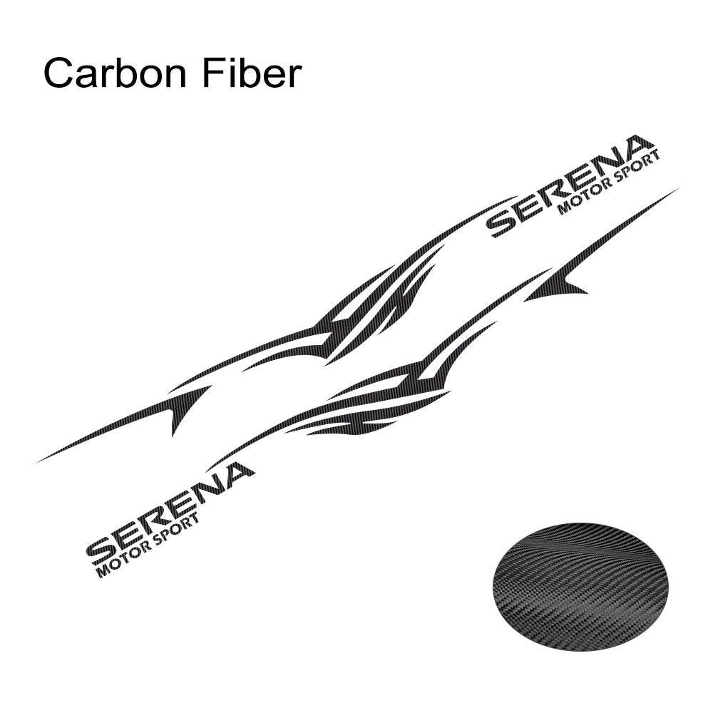 2 шт., наклейки на боковые двери автомобиля для Nissan Serena C23 c25 c26 c27, длинные полосы, автоспортивная графика, виниловые наклейки, тюнинг