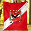 1pc Al Ahly FC Theme Blanket - Digital Print, Polyester, Cozy for All Seasons, Perfect for Outdoor, and Travel