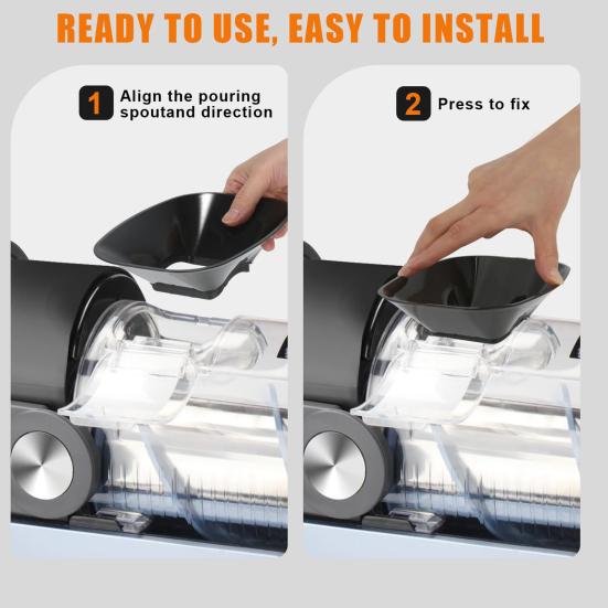 Anti-Splash Flow Hood for Ninja Slushy Machine FS301 FS300 3D