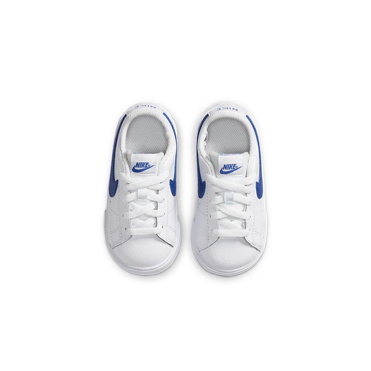 Nike Blazer Comfortable Slip Resistant Durable Low Top Walking Shoes Baby Shoes White Blue CZ7581-100