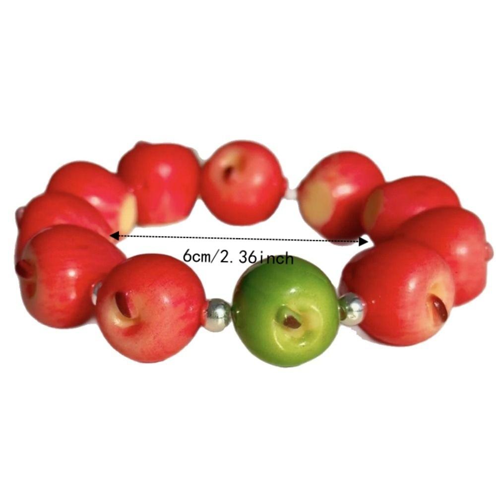 Simulation Fruit Beaded Bracelet Retro Fun Summer Colorful Bracelet Beach Vacation