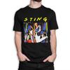 Винтажная футболка Sting, Винтажная рок-футболка, 100% хлопок, Мужская Женская Все размеры Новые поступления Весна/Лето Обычный крой Повседневная