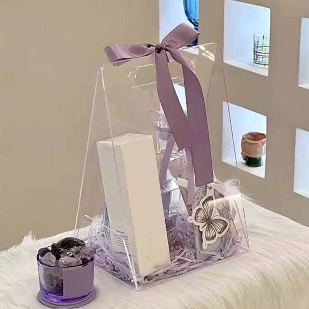 Сумка-букет, упаковочный пакет, многоразовый пакет для цветов, креативная акриловая коробка для цветов, День святого Валентина