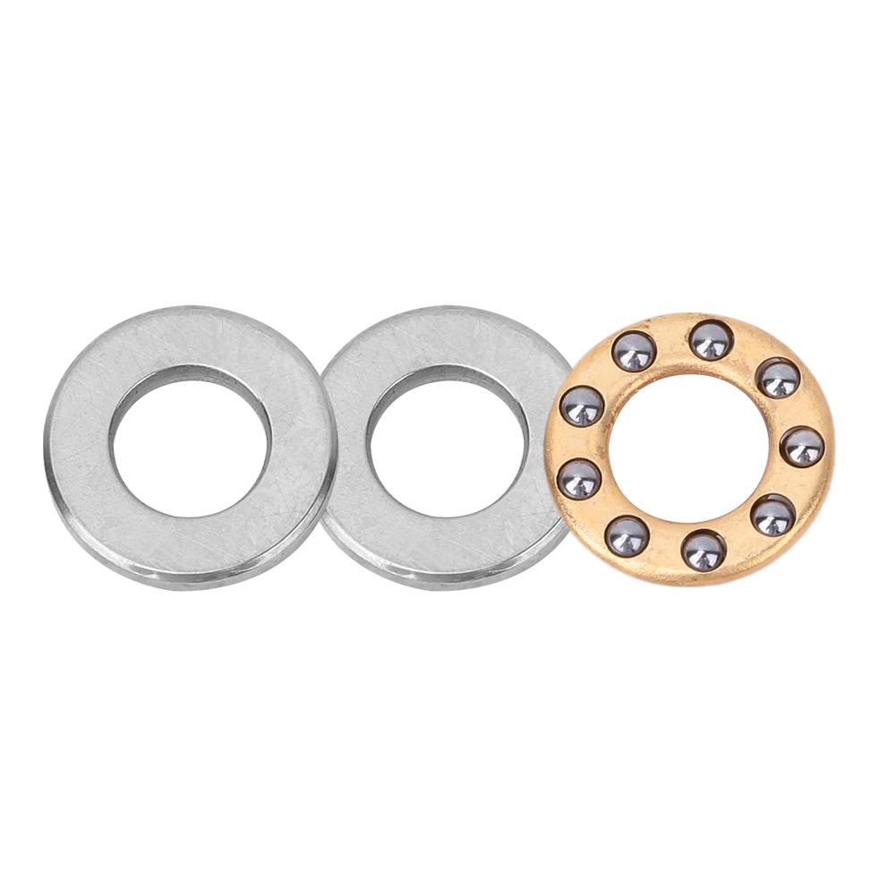 10pcs Thrust Ball Bearing Miniature High Precision Flat Steel Bearings Set (F5 10M 5x10x4mm)