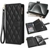 Wrist Strap Crossbody Phone Case for IPhone 16 15 14 11 13 12 Mini X XR XS Pro Max 8 Plus Wallet with Card Holder Leather Cover