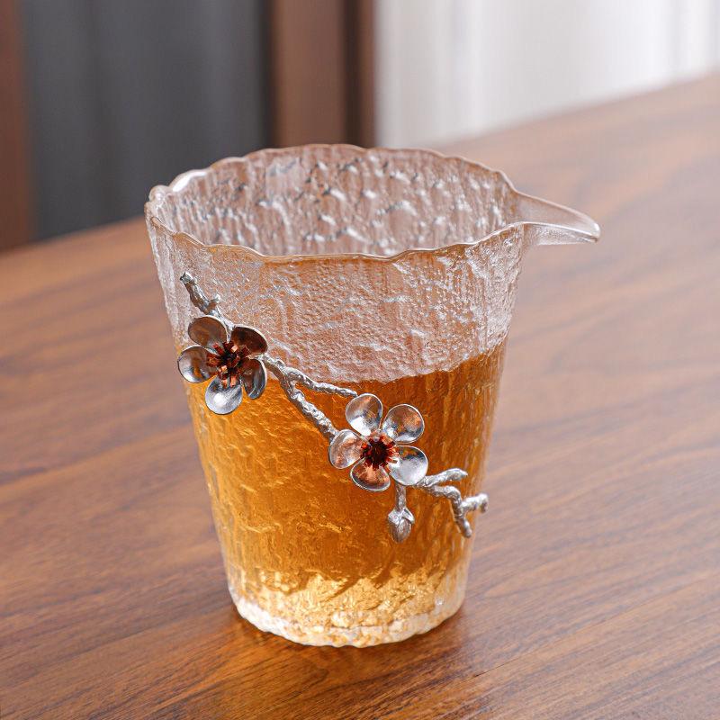 Набор из цветущего стекла Gong Dao Bei и чайных чашек – элегантный кувшин Fairness с подходящими чашками для чайной церемонии