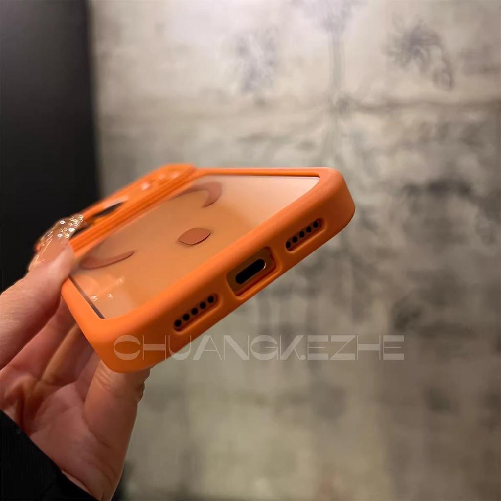 Магнитный прозрачный чехол для iPhone 17 Pro Max с кольцом-подставкой и усиленной защитой от падений