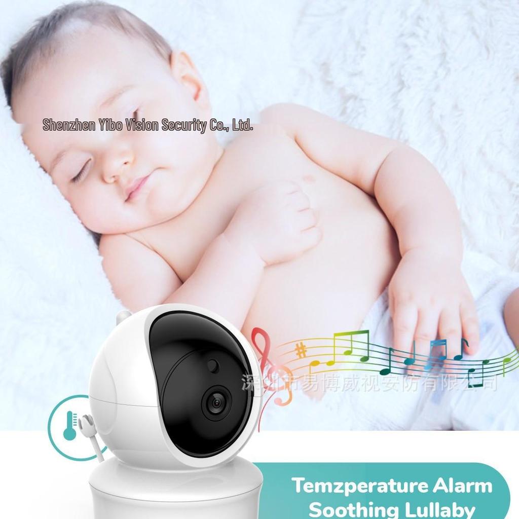 4.3" Wireless Baby/Elderly Night Vision Monitor with Lullaby, Intercom, and Temperature Detection