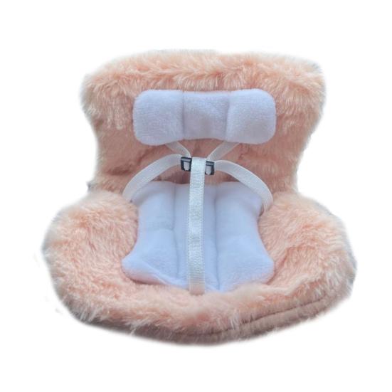 Car Safety Seat for Dolls Decorative Sofa Seat with Furry Cushion And Headrest for Car Air Vents Decor To Display Doll Toy