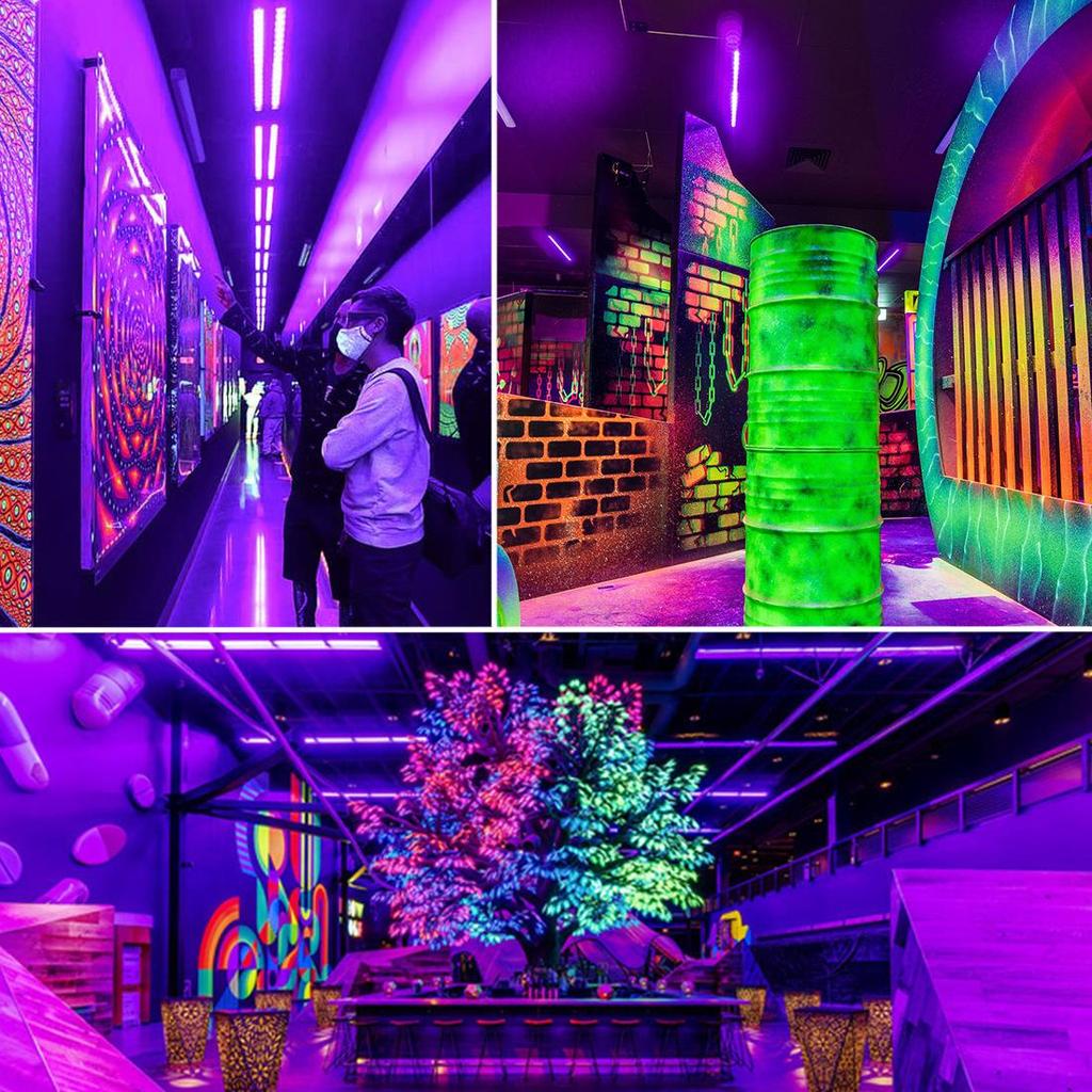 36W UV Wall Washer LED Light - 40 Purple LEDs for Halloween Haunted House