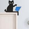 Украшение на дверную коробку для кошки, украшение на деревянную дверную раму, украшение на дверь, угловая табличка на окна дома, настенный декор для любителей кошек, подарок