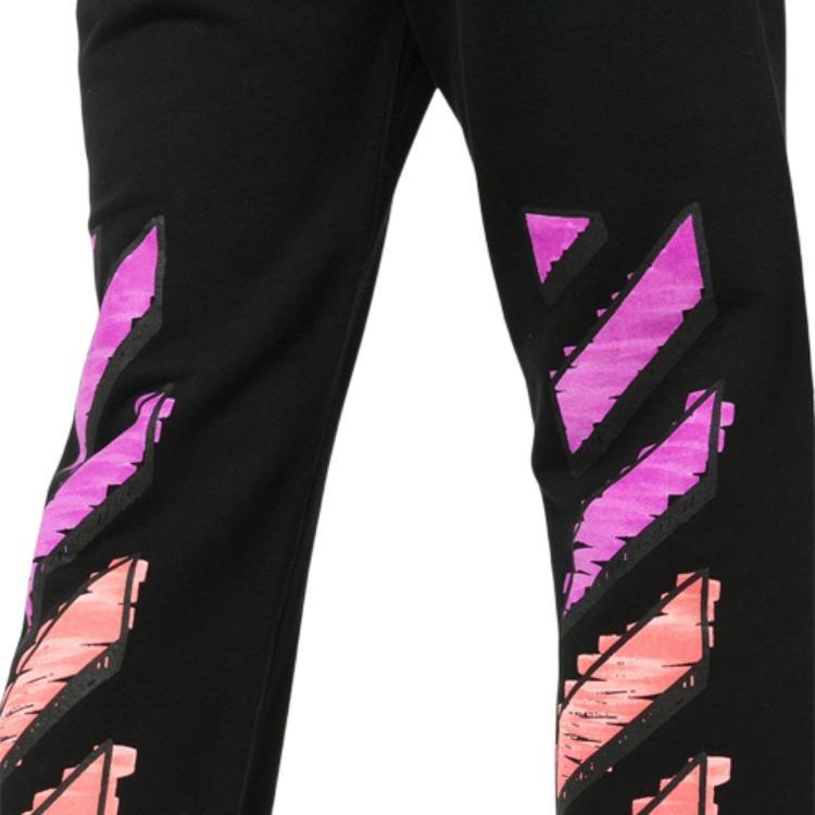 Off-White OFF WHITE SS21 Knitted Sweatpants Men's Black OMCH030R21FLE0011032