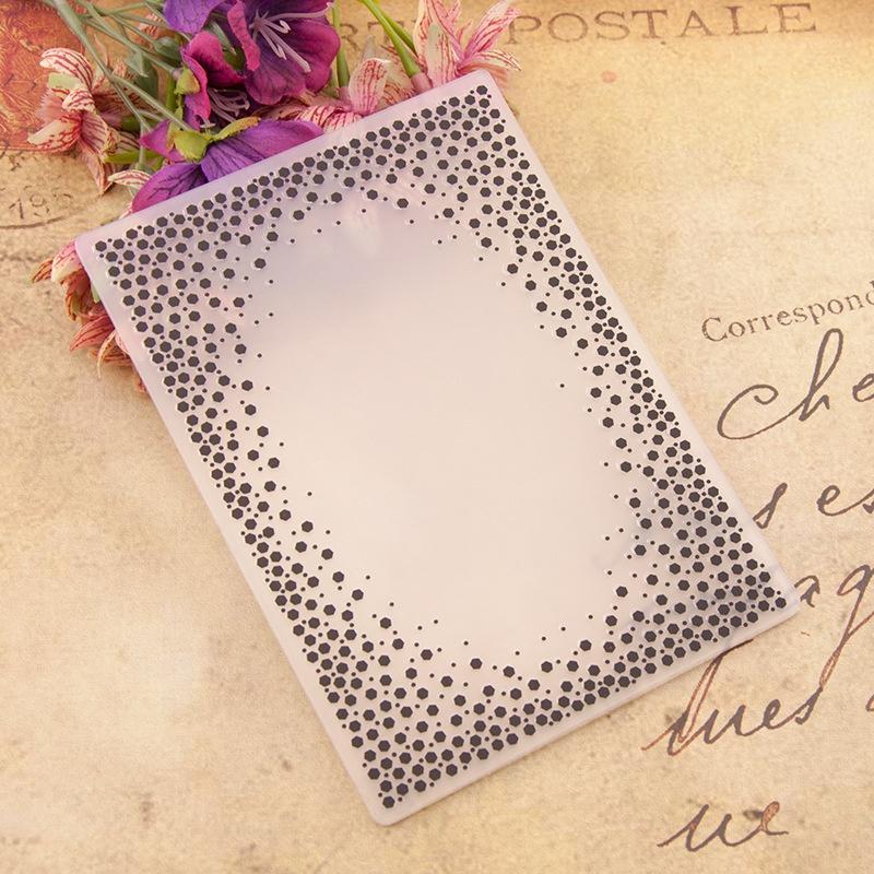 3D Embossed Folder For DIY Relief Craft Making Background Greeting Card Scrapbooking No Stamp Metal Cutting Die