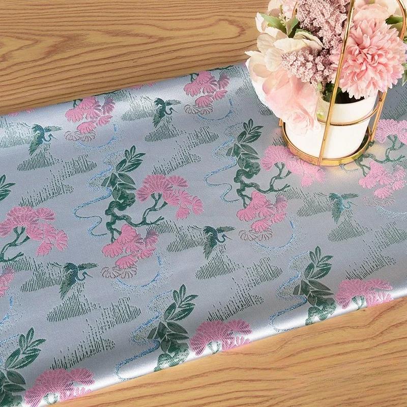 100 см жаккардовый гобелен атласная ткань шелк Helu Tongchun гладкая текстура подвеска парча династии Сун чонсам ханьфу