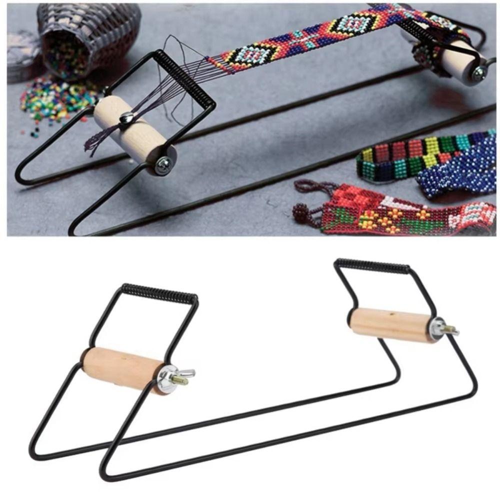 Lightweight Weaving Beading Loom Wood Handle Beading Loom Machine Jewelry Making