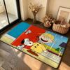 Anime-H-snOOpyS Classic Carpet Bathroom Anti-slip Mat Door Mat Home Decoration Mat Entrance Door Mat Scratch-resistant Door Mat