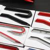 YKPSC1 New R Emblem Car Metal Body Tail Trunk Sticker Accessories For VW GTI Rline Polo Golf MK8 Touareg Passat Magotan CC