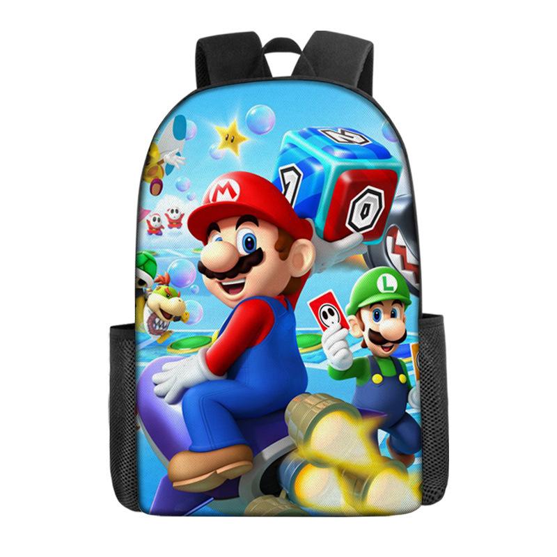 Super Mario School Bag Cartoon Anime Backpack Mario Backpack Super Mario School Bag