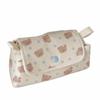 Bear Printed Pencil Pouch Multi-Layer Pencil Case Cute Stationery Bag  School Supplies