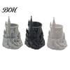 Decorative Pen Holder Castle Shape Holder, 3D Printed Desk Organizer for Pens, Pencils, Pencil Makeup Brushes, Storage Cup Home Office