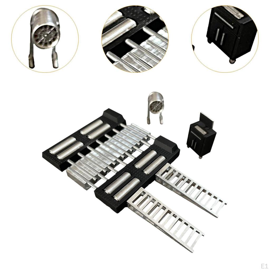 1/64 Eengine Set Miniature Creative Photography Props Adjustable Length Accessory Auto Repair Tool