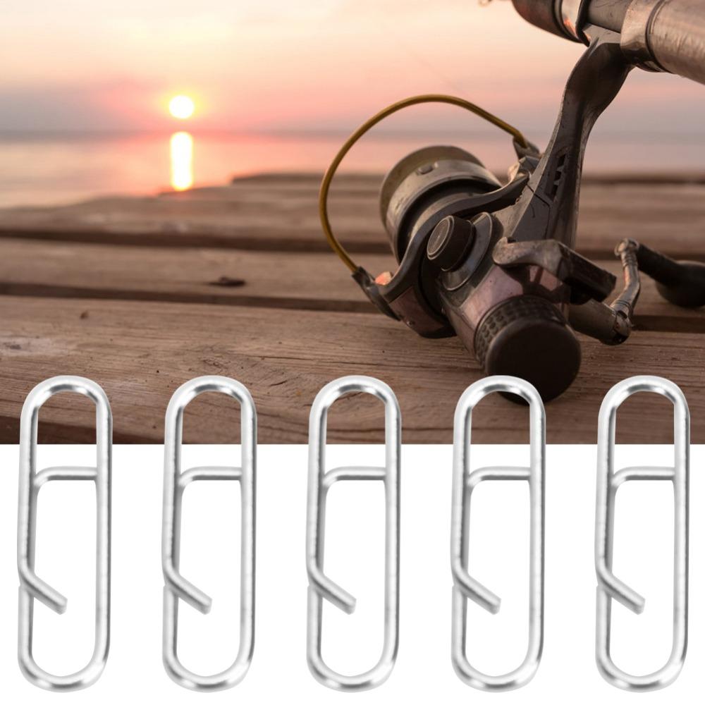 100PCS High Strength Fishing Lure Clips Lightweight Fishing Lure Connectors  Saltwater Fishing