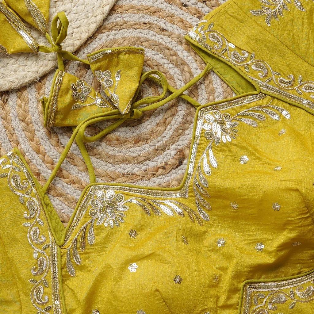 Pakistani Women's Designer Silk Choli Indian Bollywood Ethnic Readymade Blouse
