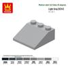Wange Small Particle Building Blocks: 928192W 3038 4161 Half-slope Boy Assembly Toy Compatible Set