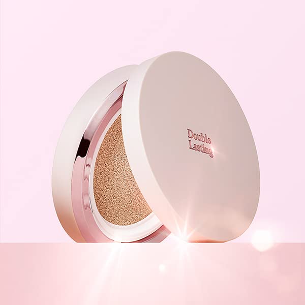 ETUDE Double Lasting Cushion Glow Нейтральный финиш для кожи 15 г шт. [Официальный Etude] Бежевый/Тональная основа-кушон/Сияющий 1.0