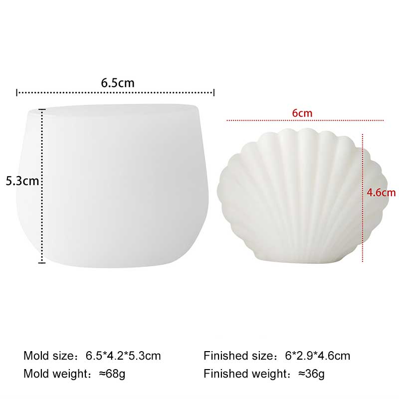 Ocean Series Shell Conch Starfish Silicone Mold DIY Aroma Gypsum Epoxy Resin Mold Handmade Soap Mould
